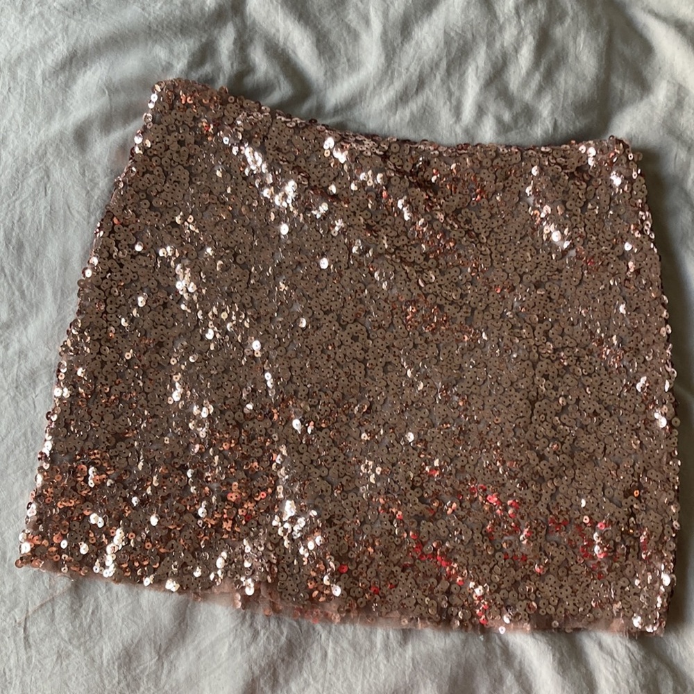 Sequin Mini Skirt - image 2